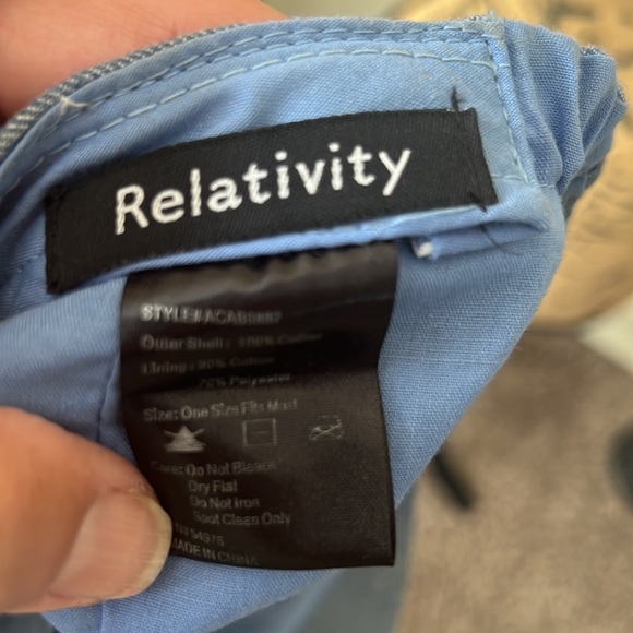 Relativity Chambray Hat With Floral Accent - Picture 5 of 6